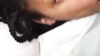 African Amateur Sucks a Big Black Cock
