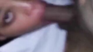 African Amateur Sucks a Big Black Cock