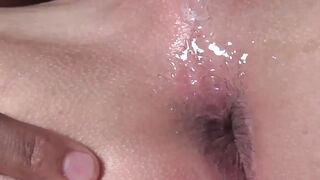 Lorenzo's long dong is soaked by my slimy saliva