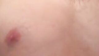 Hairy guy wanks and cums nude after his interview