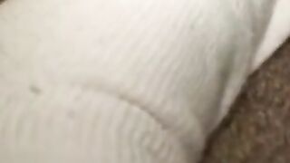 Hairy guy wanks and cums nude after his interview