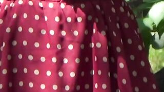 Japanese women are fingered outdoors until pussy splashed cameraman