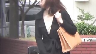 This babe feels embarrased after getting caught peeing outdoors