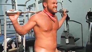 Colin Steele trains Jessie Balboa's swollen cock at gym