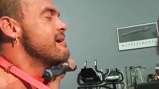 Colin Steele trains Jessie Balboa's swollen cock at gym