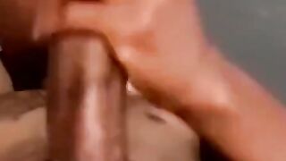 Black straighties BBC sucked by chubby cum addict
