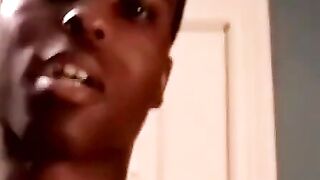 Black straighties BBC sucked by chubby cum addict