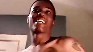 Black straighties BBC sucked by chubby cum addict