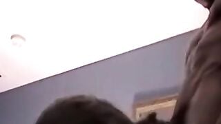 Handsome amateur throated by skilled black homos mouth