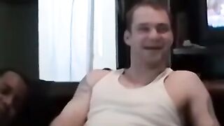Straight amateur strokes hard dick till creamy climax