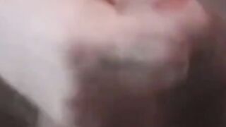 Straight amateur strokes hard dick till creamy climax
