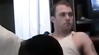 Straight amateur strokes hard dick till creamy climax