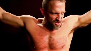 Flogger strikes naked Dirk Cabers soldier body relentlessly