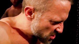Flogger strikes naked Dirk Cabers soldier body relentlessly