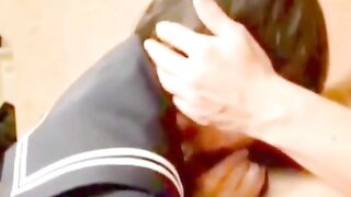 Japanese Amateur Babe Gives a Blowjob