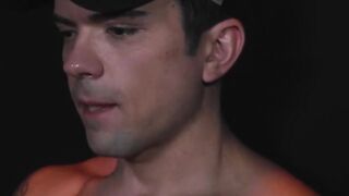 Beaux Banks jerking off before getting throat fucked hard
