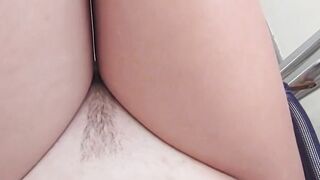 Horny Teen Flashes and Masturbates on Beach Terrace