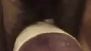 Hairy BBW Fists Herself with a Huge Dildo on Webcam