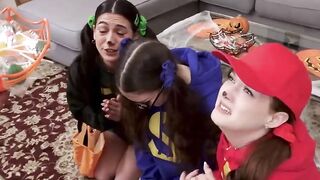 Trick or treat foursome with stealing girlfriends who got busted