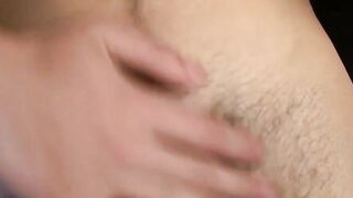 Skinny blond Atlas Evan wanks hard until hot cum spurts