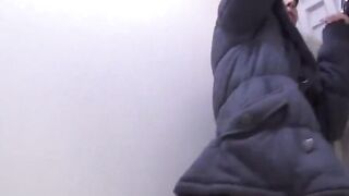 Voyeur rigs a camera to spy on peeing Japanese chicks