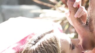 Ella Reese and handsome fucker bang hard in steamy pool fuck