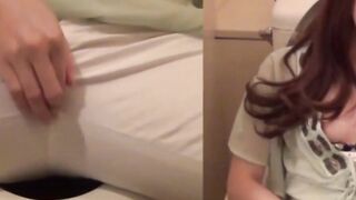 Her hands cant stop rubbing pussy until she reaches peak