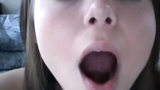 Stunning Teen Virtually Sucks Your Cock On Webcam