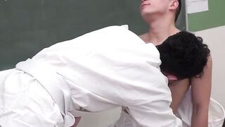 Pervy Asian Yusaku is all ready to show plowing moves to his tight bottom