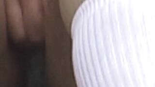 Voyeur captures every second of her pussy poking until she pees