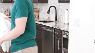 Asian Lulu Chu blows and rides stepbros dong until he ejaculates on her