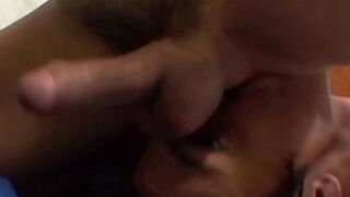 Skinny Latino twinks suck each other then cum after rimming