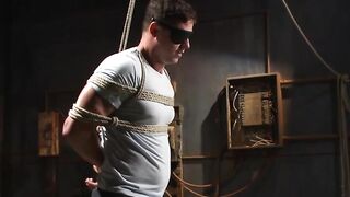 New captive Jed Athens gets electrified and anal fucked savagely