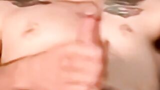 JoeSchmoeXXX.com - Tattooed young amateur fills mature gay's mouth with hot cum with