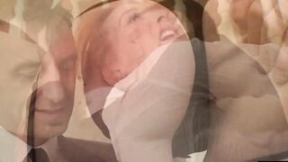Natural redhead Sabrina Jay is barely holding on while her master roughly fucks her