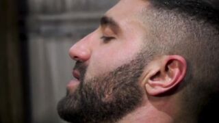Muscle frat daddy initiates stud