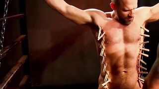 Dirk Caber sprayed with stinging alcohol after Drake flogs him