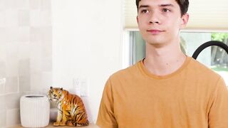 Twink Sam Ledger craves Brody Kayman's enormous thick cock