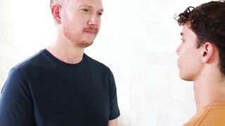 Twink Sam Ledger craves Brody Kayman's enormous thick cock