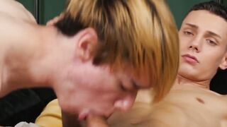 Twinks Nils Larsen eat ass then bareback savagely