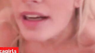 German Amateur Blonde Blowjob and Creampie Orgasm