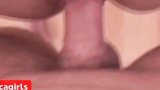German Amateur Blonde Blowjob and Creampie Orgasm