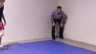 Lester Braxston and Adam Clark twist wrestle with boss Tye