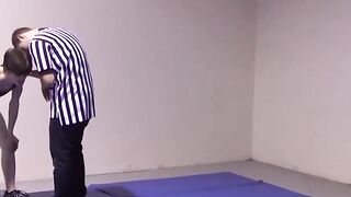 Lester Braxston and Adam Clark twist wrestle with boss Tye