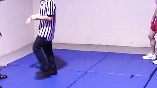 Lester Braxston and Adam Clark twist wrestle with boss Tye