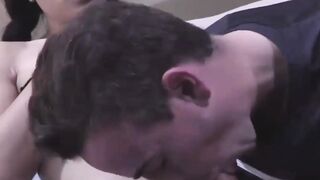 Seductive tranny Venus Lux swallows dick before anal