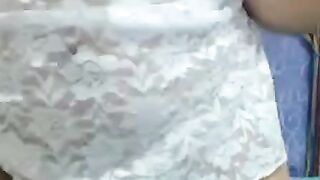 Curvy BBW Strips on Webcam Hoe 2