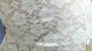 Curvy BBW Strips on Webcam Hoe 2
