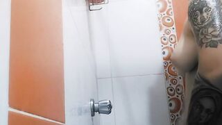 Kinky Colombian Shower - Big Tits, BDSM & Fisting Fun!