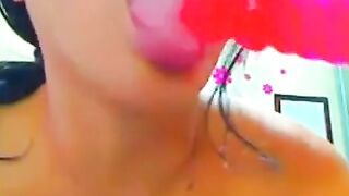 Big-Titted Latina on Webcam for Anal Play